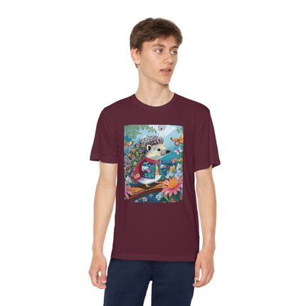 Cute Hedgehog Youth Competitor Tee – Garden Adventure & Whimsical Charm