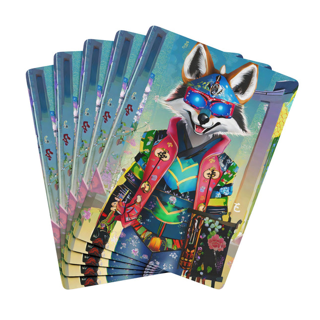 Cyber Hyena Playing Cards