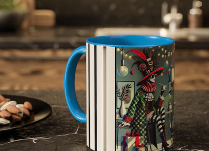 Whimsical Christmas Tea Party Colorful Mugs (11oz, 15oz)