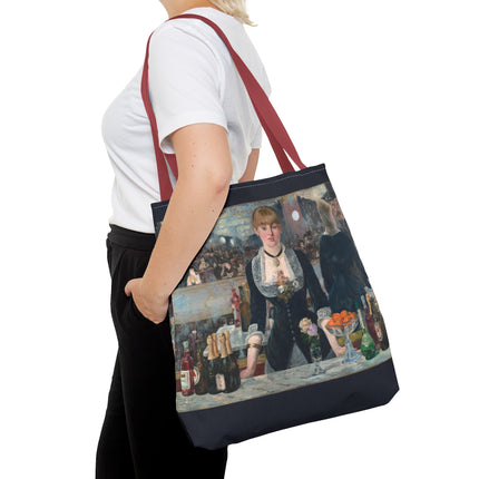 A Bar at the Folies-Bergère by Edouard Manet Tote Bag (AOP)