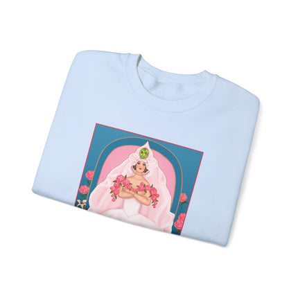 August & Peridot (from the Gem Series) by Sofia Chiostri Unisex Heavy Blend™ Crewneck Sweatshirt
