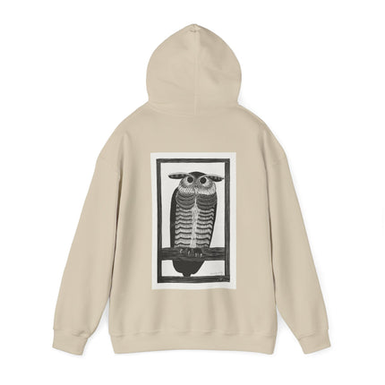 Horned Owl by Samuel Jessurun de Mesquita Heavy Blend™ Hooded Sweatshirt