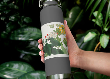 Clerodendrum & Rudbeckia by Tanigami Kônan Copper Vacuum Insulated Bottle, 22oz
