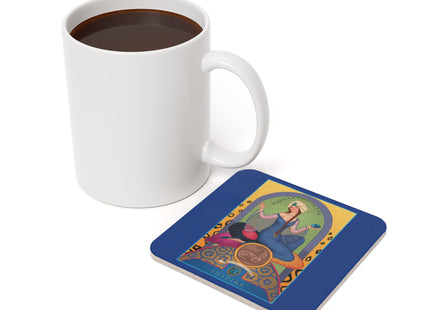 Capricorn Zodiac Design – December–January & Garnet | Cork Back Coaster