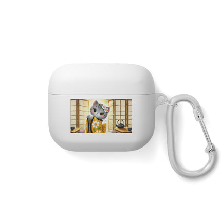 Playful Kitten in the Tea Room AirPods and AirPods Pro Case