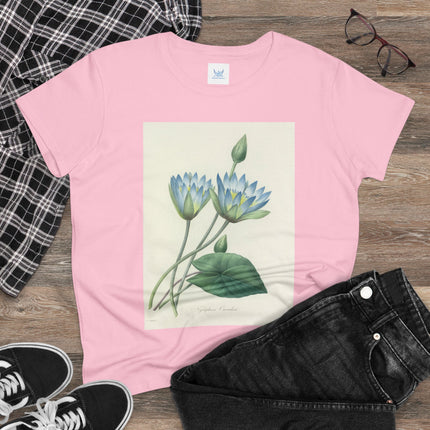 Choix des plus belles fleurs, Plate 055 by Pierre Joseph Redouté  Women's Midweight Cotton Tee