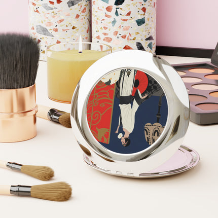 Art Deco Flapper Compact Mirror – Elegant Glamour & Timeless Style