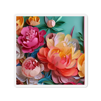Peonies in Full Bloom Die-Cut Magnets (5 Sizes)