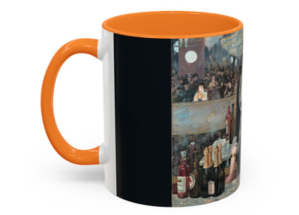 A Bar at the Folies-Bergère by Edouard Manet Colorful Mugs (11oz, 15oz)