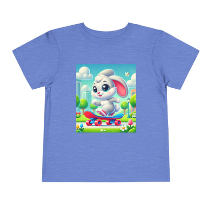Skateboard Bunny Adventure Toddler Short Sleeve Tee