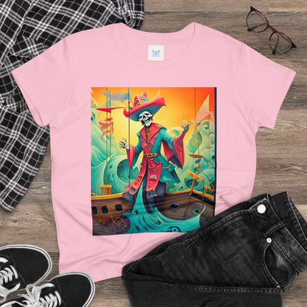 Skeleton Crew of the Misty Seas Women's Midweight Cotton Tee