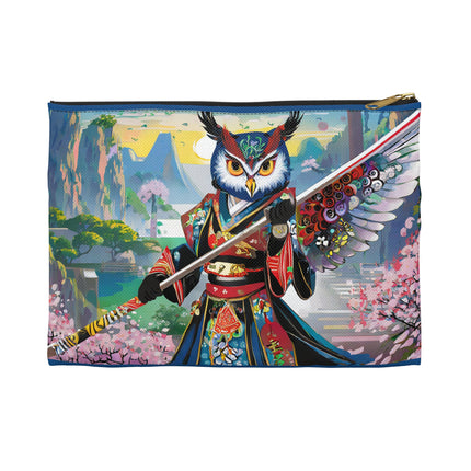 Cyberpunk Samurai Owl Pencil Case