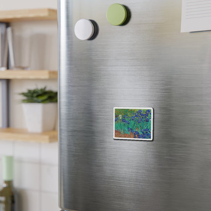Irises by Vincent Van Gogh Die-Cut Magnets (5 Sizes)