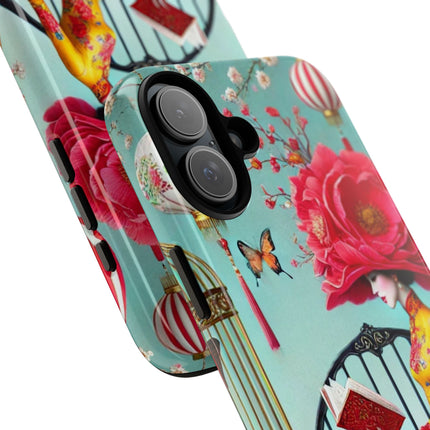 Reading In A Painted Garden Phone Cases