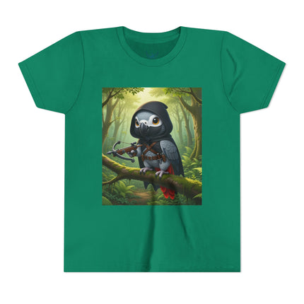 The African Grey Sentinel Youth Short Sleeve Tee