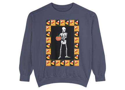 Candy Corn Skeleton Unisex Garment-Dyed Sweatshirt