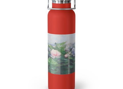 Water Lilies by Karl Hagemeister Copper Vacuum Insulated Bottle, 22oz