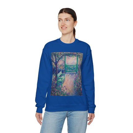 The Artist’s Garden (The Green Chair) by Theodore Earl Butler Heavy Blend™ Crewneck Sweatshirt