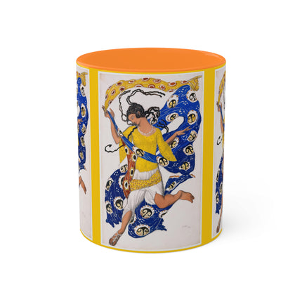 The Butterfly (Costume Design for Anna Pavlova) by Leon Bakst Colorful Mugs, 11oz