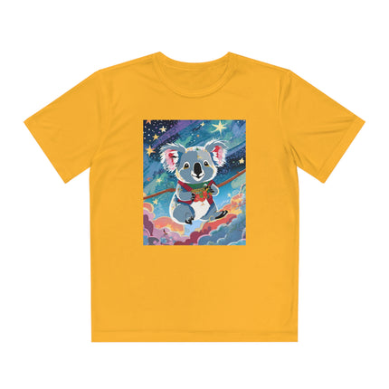 Cute Koala Youth Competitor Tee – Dreamy Skies & Whimsical Wonder