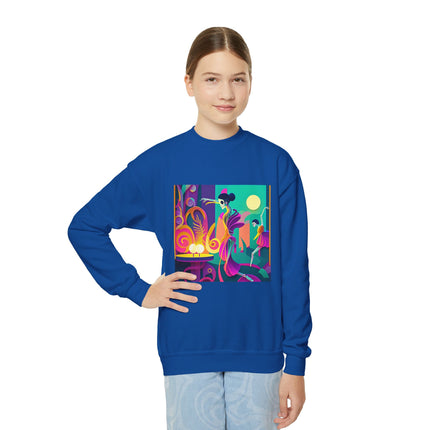 Dance of the Skeleton Ballerinas Youth Crewneck Sweatshirt