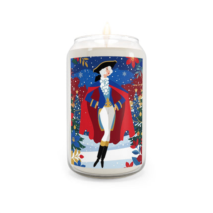 🎭❄️ The Christmas Masquerade Lady Scented Soy Candle – Art Deco Holiday Fantasy