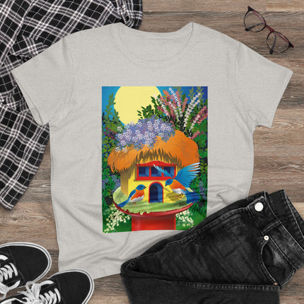 Birdhouse Haven Women's Midweight Cotton Tee