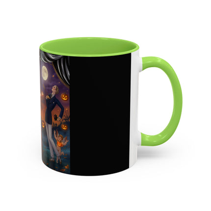 🏹🎃 Cupid's Arrow At Pumpkin Moon Manor Colorful Mug – Romantic Halloween Charm