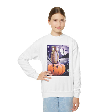 The Startled Pumpkin Youth Crewneck Sweatshirt