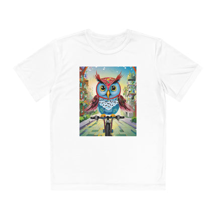 Cycling Owl Youth Competitor Tee – Urban Adventure & Playful Energy