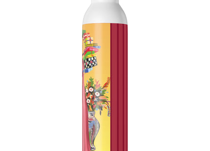 Elegant Holiday Woman with Gifts Slim Water Bottle