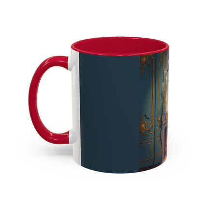 🕯️🎃 The Moonlit Manor Drawing Room Colorful Mug – Elegant Halloween Charm