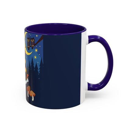 🎃🐈‍⬛ The Little Pumpkin Witch And Her Black Cat Colorful Mug – Whimsical Halloween Charm