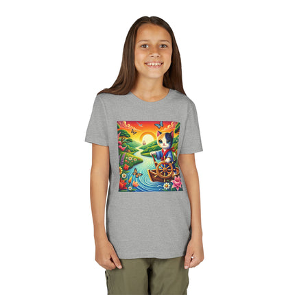 Sailor Kitten’s River Adventure Youth Short Sleeve Tee