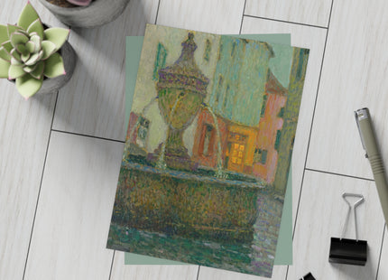 La Fontaine by Henri Le Sidaner Postcards (envelopes included) - Bundles of 10, 30, 50 Pieces