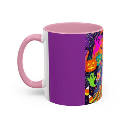 🌈👻 The Rainbow Ghost Masquerade Colorful Mug – Colorful Halloween Charm