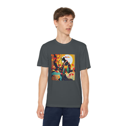 Black Cat in Kimono Youth Competitor Tee