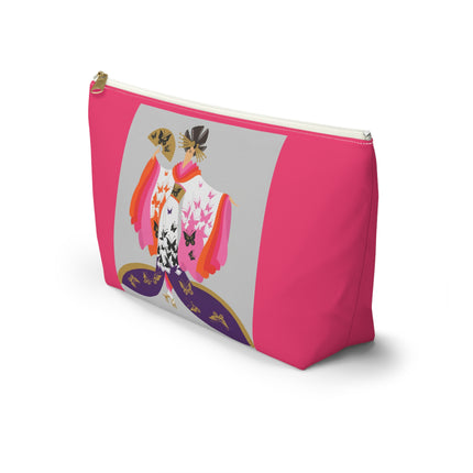 Butterfly Kimono Cosmetic Bag – Elegant Japanese Fantasy & Whimsical Grace