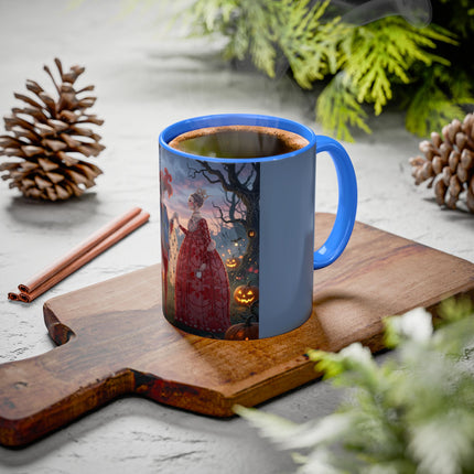 ♥️🎃 The Queen Of Hearts Halloween Masquerade Colorful Mug – Royal Halloween Fantasy