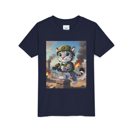 Snow Leopard Lookout Youth Short Sleeve Tee
