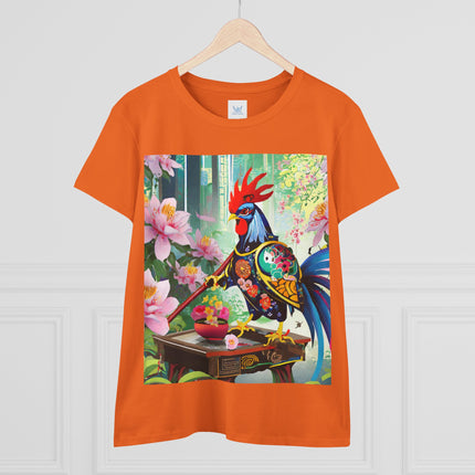 Cyberpunk Rooster Cotton Tee