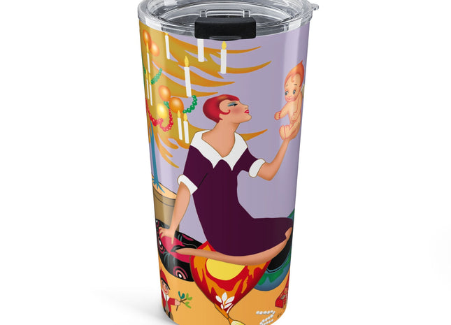 Art Deco Christmas Tumbler 20oz