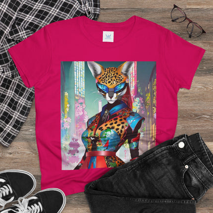 Cyber Cat Glamour Cotton Tee