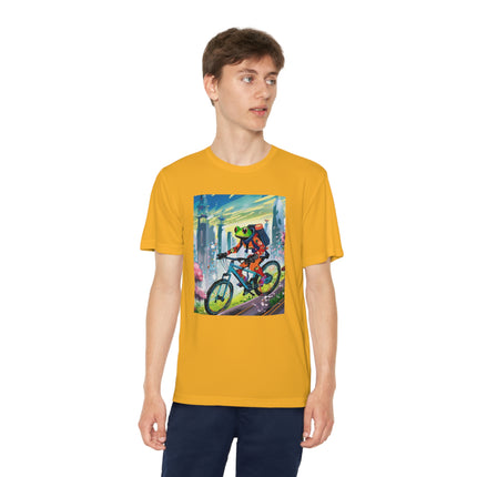 Cyberpunk Frog Youth Competitor Tee