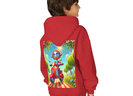 The Traveling Robot Youth Heavy Blend Hooded Sweatshirt
