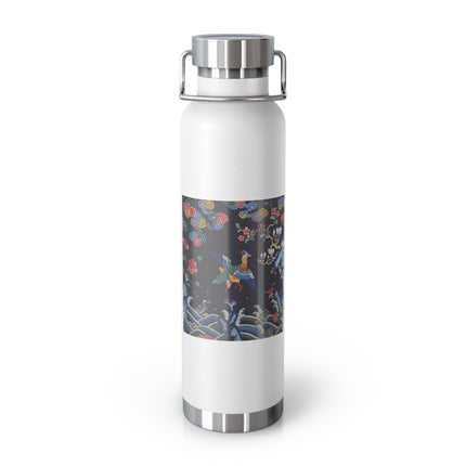 Rank Badge with Mandarin Duck Copper Vacuum Insulated Bottle, 22oz