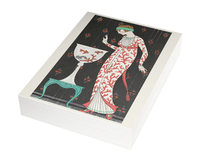 Robe d'Intérieur en Soie Brochée by George Barbier Postcards (envelopes included) - Bundles of 10, 30, 50 Pieces