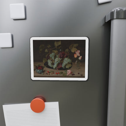 Still-life with Grapes, Flowers, & Berries by Isaak Soreau Die-Cut Magnets (5 Sizes)