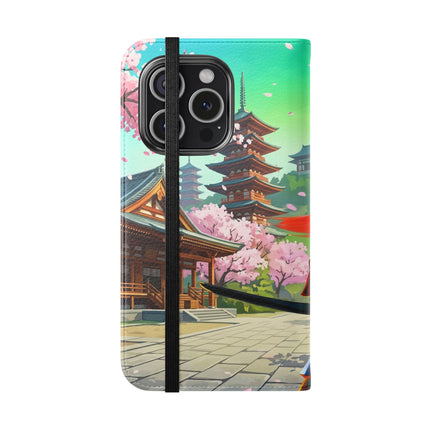 🦊⚔️ Cyberpunk Panda Samurai Flip Case – Futuristic Honor & Kitsune Spirit