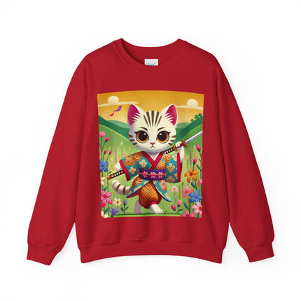 Samurai Kitten Unisex Heavy Blend™ Crewneck Sweatshirt
